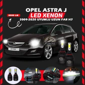 Opel Astra J 2009-2020 Uzun Far Uyumlu Şimşek Etkili Led Xenon Light Series H7 thumbnail 1