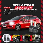 Opel Astra K 2015-2023 Uzun Far Uyumlu Şimşek Etkili Led Xenon Premium Series H1 thumbnail 1