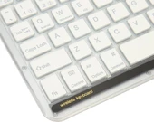 Huawei Matepad 10.4" Uyumlu Kablosuz Bluetooth Şarjlı Transparan Rgp 7 Renk Işıklı Klavye - Beyaz - 4