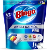 Bingo Akıllı Kapsül Pro Bulaşık Makinesi Deterjanı Tableti 480 Adet Limon Kokulu (6PK*80) - 2