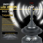 Opel Corsa B 1993-2000 Uzun - Kısa Uyumlu Şimşek Etkili Led Xenon Premium Series H4 - 4