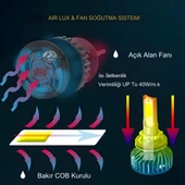 Opel Corsa B 1993-2000 Uzun - Kısa Uyumlu Şimşek Etkili Led Xenon Pro Series H4 - 4