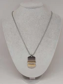 Taş Detaylı Erkek Çelik Kolye (56018) thumbnail 2