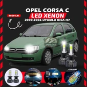 Opel Corsa C 2000-2006 Kısa Far Uyumlu Şimşek Etkili Led Xenon Pro Series H7 thumbnail 1