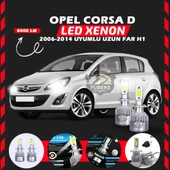 Opel Corsa D 2006-2014 Uzun Far Uyumlu Şimşek Etkili Led Xenon Performance Series H1 thumbnail 1
