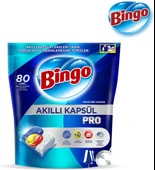 Bingo Akıllı Kapsül Pro Bulaşık Makinesi Deterjanı Tableti 480 Adet Limon Kokulu (6PK*80) - 3