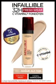 L'Oréal Paris Infaillible 32H Fresh Wear C Vitaminli Fondöten - 130 True Beige Kapatıcı - 1