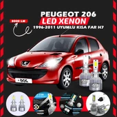 Peugeot 206 1996-2011 Kısa Far Uyumlu Şimşek Etkili Led Xenon Performance Series H7 thumbnail 1
