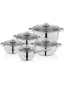 Schafer Diva Vento Çelik Tencere Seti-10 Parça-Inox - 2