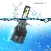 Peugeot 106 1993-2002 Uzun-Kısa Far Uyumlu Şimşek Etkili Led Xenon Light Series H4 thumbnail 4