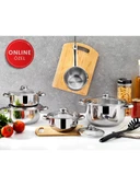 Schafer Diva Vento Çelik Tencere Seti-10 Parça-Inox - 1