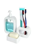 Online Kapında Lüks Sert Plastikten Üretilmiş  3’lü Banyo seti - 1