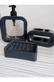 Online Kapında Lüks Sert Plastikten Üretilmiş  3’lü Banyo seti - 5