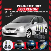 Peugeot 307 Makyajlı Kasa Uzun Far Uyumlu Şimşek Etkili Led Xenon Pro Series H7 thumbnail 1