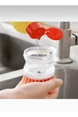 Online Kapında Bulaşık Yıkama Fırçası Sıvı Deterjan Hazneli Ocak Tencere Tava Mutfak Banyo Temizleme Fırçası 1 Adt - 5