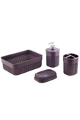 Online Kapında Lüks 4lü Elegant Banyo Seti Plastik Banyo Seti Banyo Aksesuarları - 1