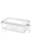 Online Kapında 6 Adet Tutma Kollu Kapaklı Çok Amaçlı Erzak Saklama Kabı Buzdolabı Düzenleyici Organizer 6x4lt - 3