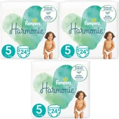 Prima Pampers Harmonie Bebek Bezi Beden:5 (11-16KG) Junior 72 Adet Aylık Ultra Fırsat Pk thumbnail 1