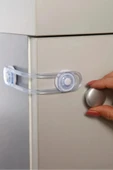 Online Kapında Şeffaf Tasarımı İle Çocuk Koruma Kiliti Çekmece Dolap Kilidi 10 Adet - 3