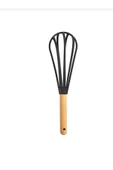 ENES Çizmez Ahşap Saplı Set Kaşık,kepçe,spatula,çırpıcı,kevgir,çizmez Isıya Dayanıklı - 5