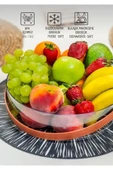 CMshop Kapaklı Kulplu 5 Bölmeli Vakumlu Kahvaltılık/Çerezlik - 4