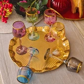Lav Lal Renkli Bardak Kadeh Takımı 6'lı - 5