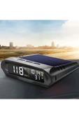 Monozone Güneş Enerjili Hız Ölçer Evrensel GPS Hız Göstergesi Araç S98 HUD Ekranı Kablosuz KM/Hız Zaman Sıcaklık - 2