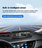 Monozone Güneş Enerjili Hız Ölçer Evrensel GPS Hız Göstergesi Araç S98 HUD Ekranı Kablosuz KM/Hız Zaman Sıcaklık - 6