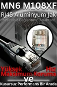 MN6 M108XF 10 Metre Internet Kablosu/FTP 0,60MM Cat6 23AWG/İKI Kat Korumalı/ethernet Kablosu 10 Metre/iç Dış Mekan Uyumlu/high Performance Cable - 7
