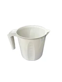 Polytime Krem Renkli Plastik Ölçekli Maşrapa - 1.5 Litre - 1