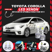 Toyota Corolla 2013-2018 Kısa Far Uyumlu Şimşek Etkili Led Xenon Performance Series H11 thumbnail 1
