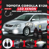 Toyota Corolla E120 2004-2006 Sis Farı Uyumlu Şimşek Etkili Led Xenon Light Series H11 thumbnail 1