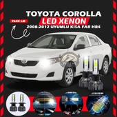Toyota Corolla 2008-2012 Kısa Far Uyumlu Şimşek Etkili Led Xenon Pro Series HB4 thumbnail 1