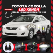 Toyota Corolla 2008-2012 Uzun Far Uyumlu Şimşek Etkili Led Xenon Light Series HB3 thumbnail 1