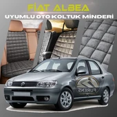 Fiat Albea Antrasit Renk Tay Tüyü Cepli & Terletmez Sırtlı Oto Koltuk Minder Seti - Koltuk Koruma Kılıfı (ÖN & ARKA TAM SET) thumbnail 1