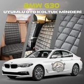 Bmw G30 Antrasit Renk Tay Tüyü Cepli & Terletmez Sırtlı Oto Koltuk Minder Seti - Koltuk Koruma Kılıfı (ÖN & ARKA TAM SET) thumbnail 1
