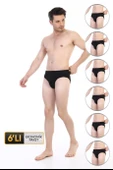 Erkek Süprem Siyah Slip 741 6'Lı Ekonomik Paket - 1