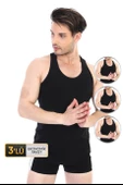 Erkek Ribana Spor Siyah Atlet 915 3'lü Ekonomik Paket - 1