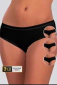 Kadın Basic Siyah Bikini 623 3'lü Ekonomik Paket - 1