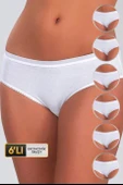 Kadın Basic Beyaz Bikini 623 6'lı Ekonomik Paket - 1
