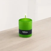 Baton Mum Yeşil Silindir Dekoratif Mumu Kandil Hediyelik Fitilli Mumlar Şamdan Kokusuz 6 x 8 cm - 4