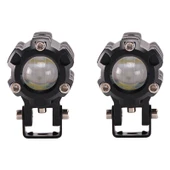 Off-Road Sis Lambası 6.5cmx4.5cmx6.5cm Beyaz-Sarı 10w 12-80v Set - 1