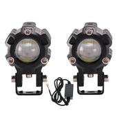 Off-Road Sis Lambası 6.5cmx4.5cmx6.5cm Beyaz-Sarı 10w 12-80v Set - 5