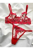 CozyChic Arona Lingerie Çiçekli Dantel İç Çamaşır Takımı - 1