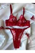 CozyChic Kadın Dantelli Kalpli Iç Çamaşır Takımı Arona Lingerie thumbnail 1