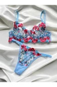 CozyChic Arona Lingerie Çiçekli Dantel İç Çamaşır Takımı - 1