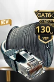 MN6 M108XF 130 Metre Internet Kablosu/FTP 0,60MM Cat6 23AWG/İKI Kat Korumalı/ethernet Kablosu 130 Metre/iç Dış Mekan Uyumlu/high Performance Cable - 1