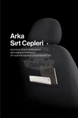 Universal Ortopedik Tay Tüyü Koltuk Kılıfı Ön-Arka Takım (Arka Koltuk 2+1 Uyumlu) - 3