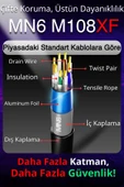 MN6 M108XF 280 Metre Internet Kablosu/FTP 0,60MM Cat6 23AWG/İKI Kat Korumalı/ethernet Kablosu 280 Metre/iç Dış Mekan Uyumlu/high Performance Cable - 4