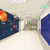 Güneş Sistemi Okul Duvar Kağıdı - 1